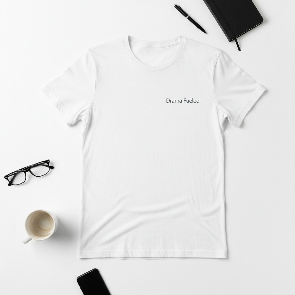 Drama Fueled tee mockup