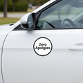 Zero Apologies car magnet mockup