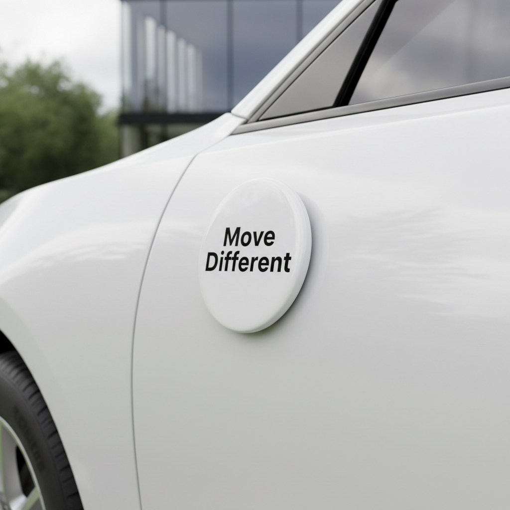 Move Different car magnet mockup