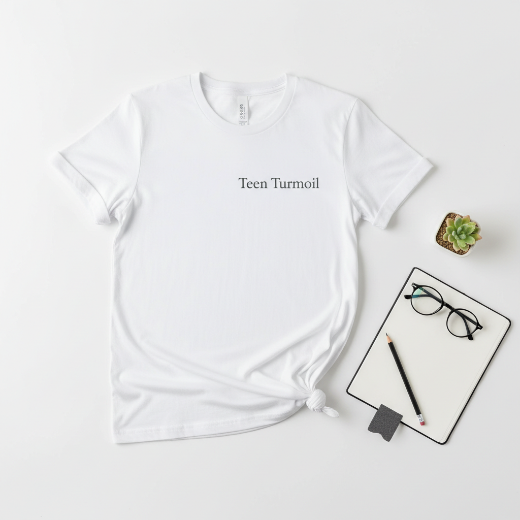 Teen Turmoil tee mockup