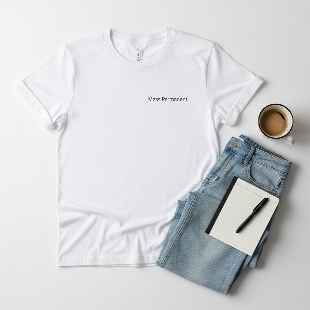 Mess Permanent tee mockup