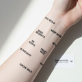twowords. temporary tattoos flat lay with two-word phrases on skin