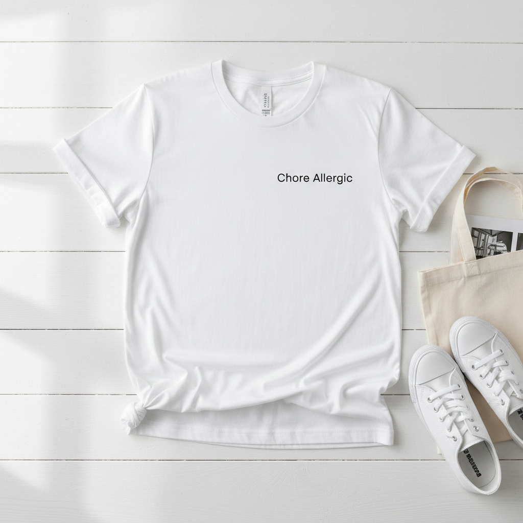 Chore Allergic tee mockup