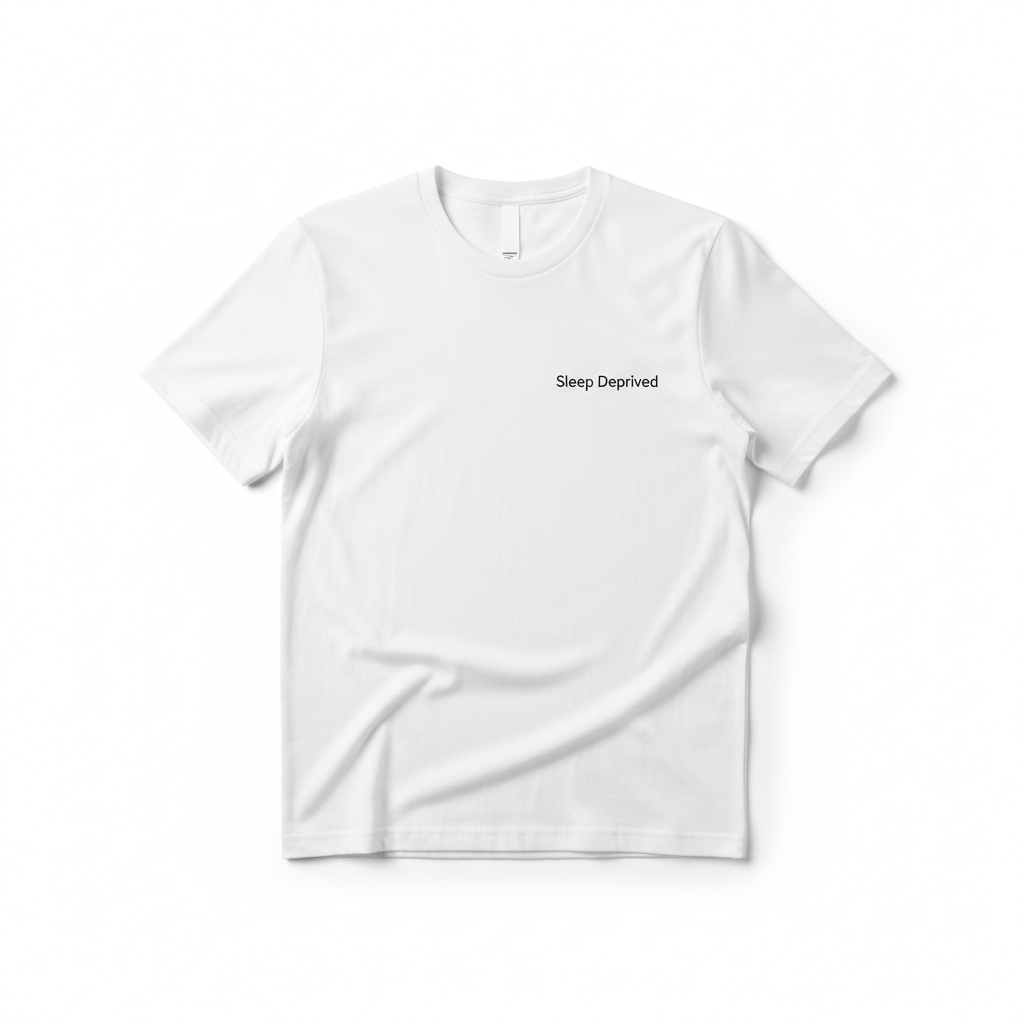 Sleep Deprived tee mockup