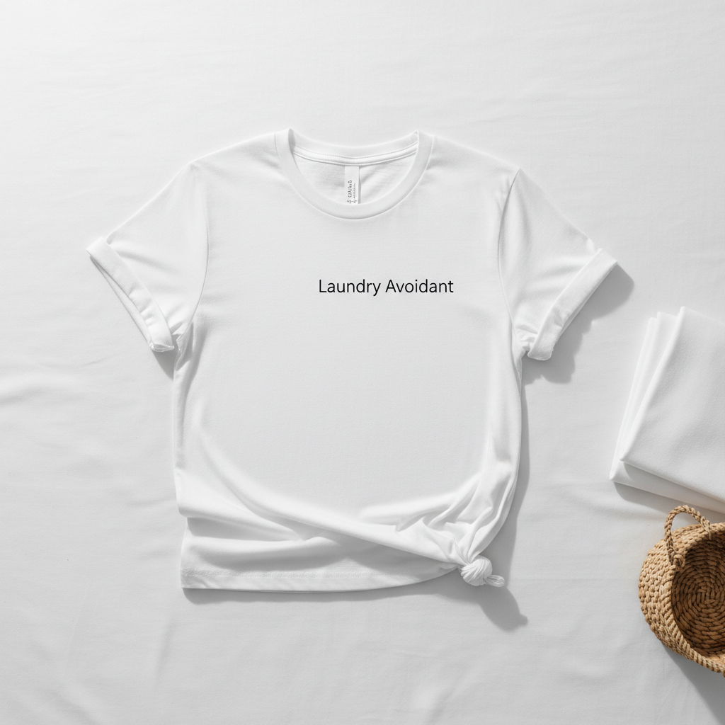 Laundry Avoidant tee mockup