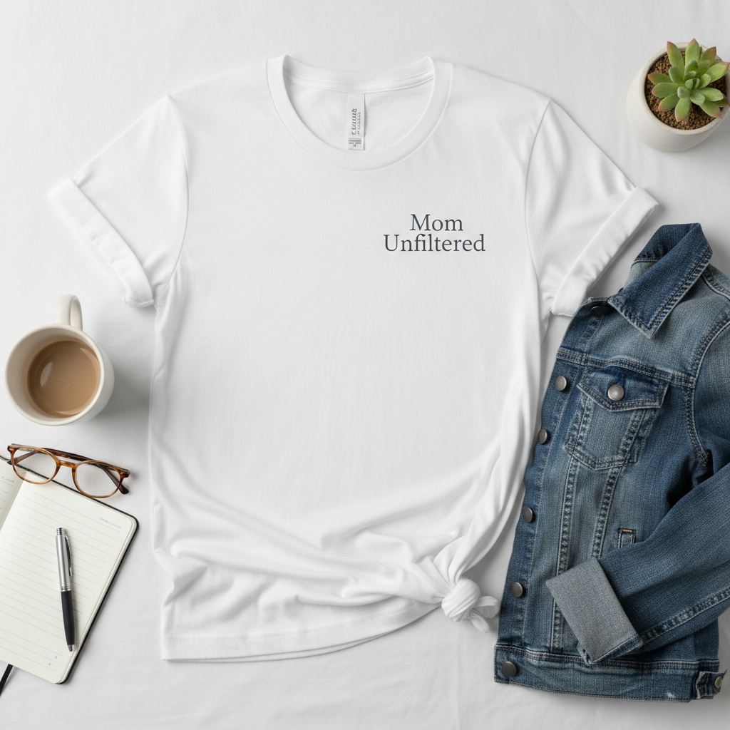 Mom Unfiltered tee mockup