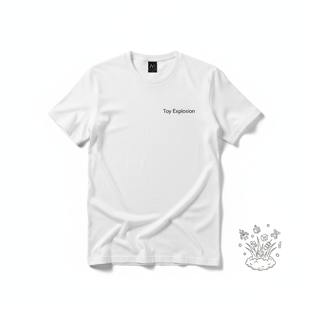 Toy Explosion tee mockup