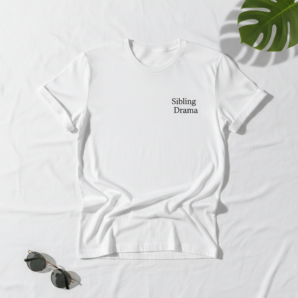 Sibling Drama tee mockup
