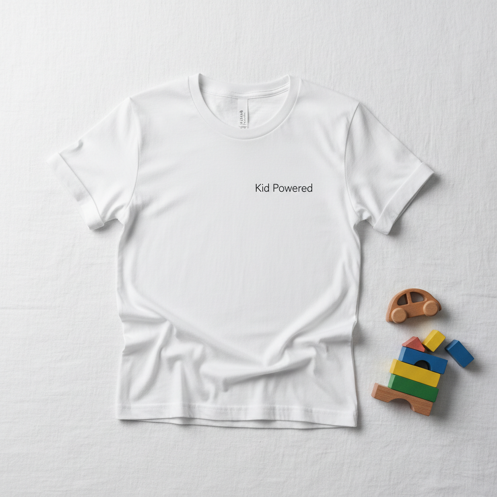 Kid Powered tee mockup