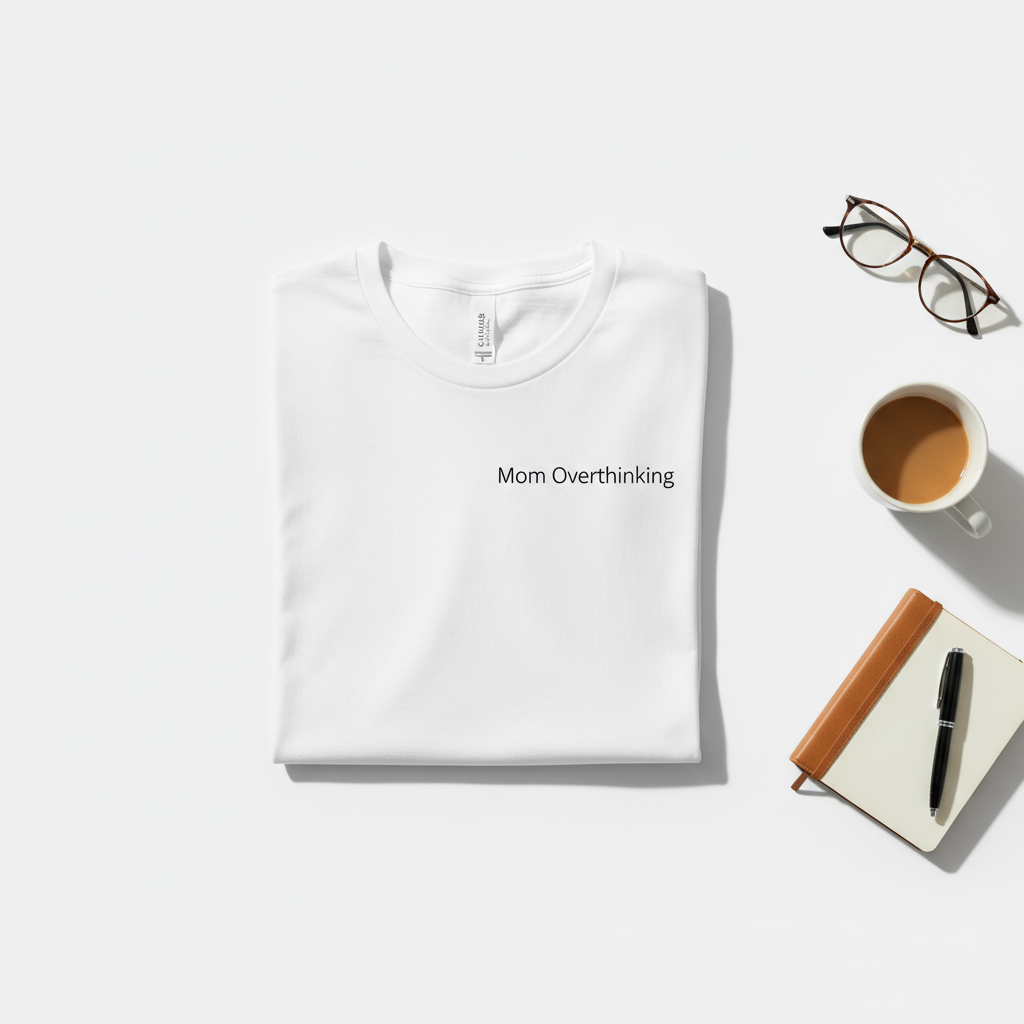 Mom Overthinking tee mockup